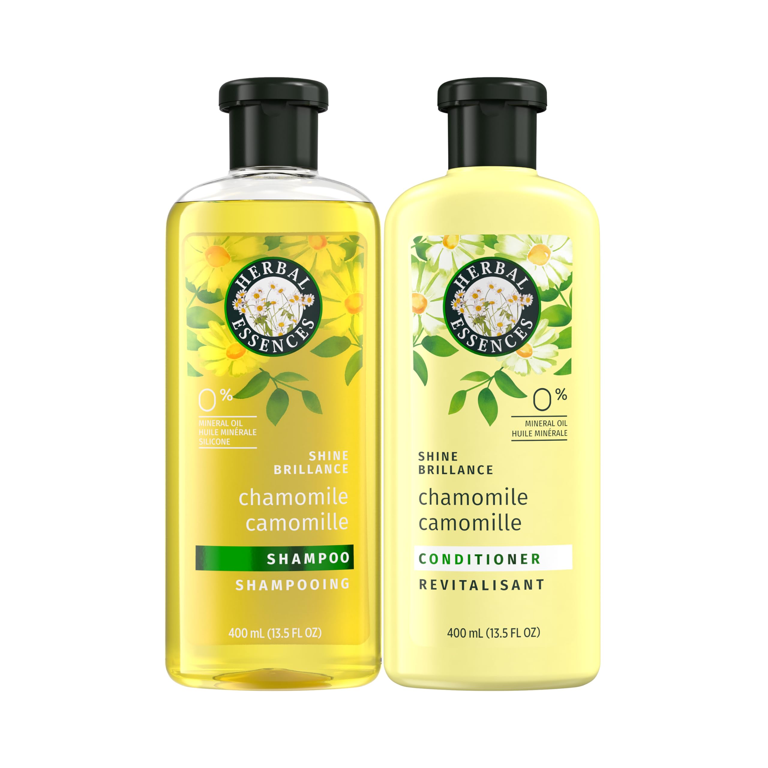 Life Essence 600ml 2本set Herbal Essences Shine Collection Chamomile Shampoo and Conditioner