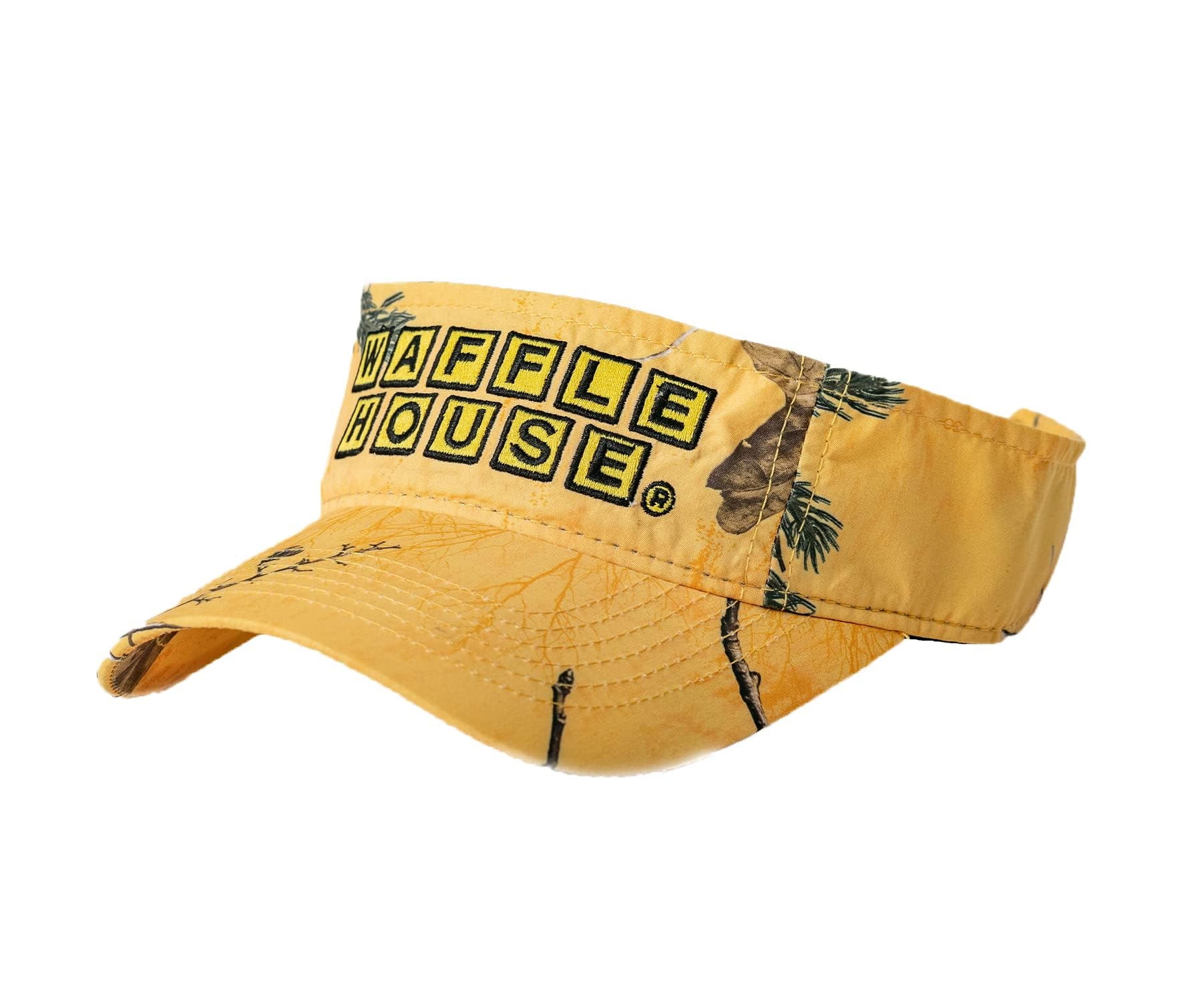 Realtree Xtra Gold Camo WH Embroidery Logo Visor | Adjustable Velcro Backing | Limited Edition for Men and Women