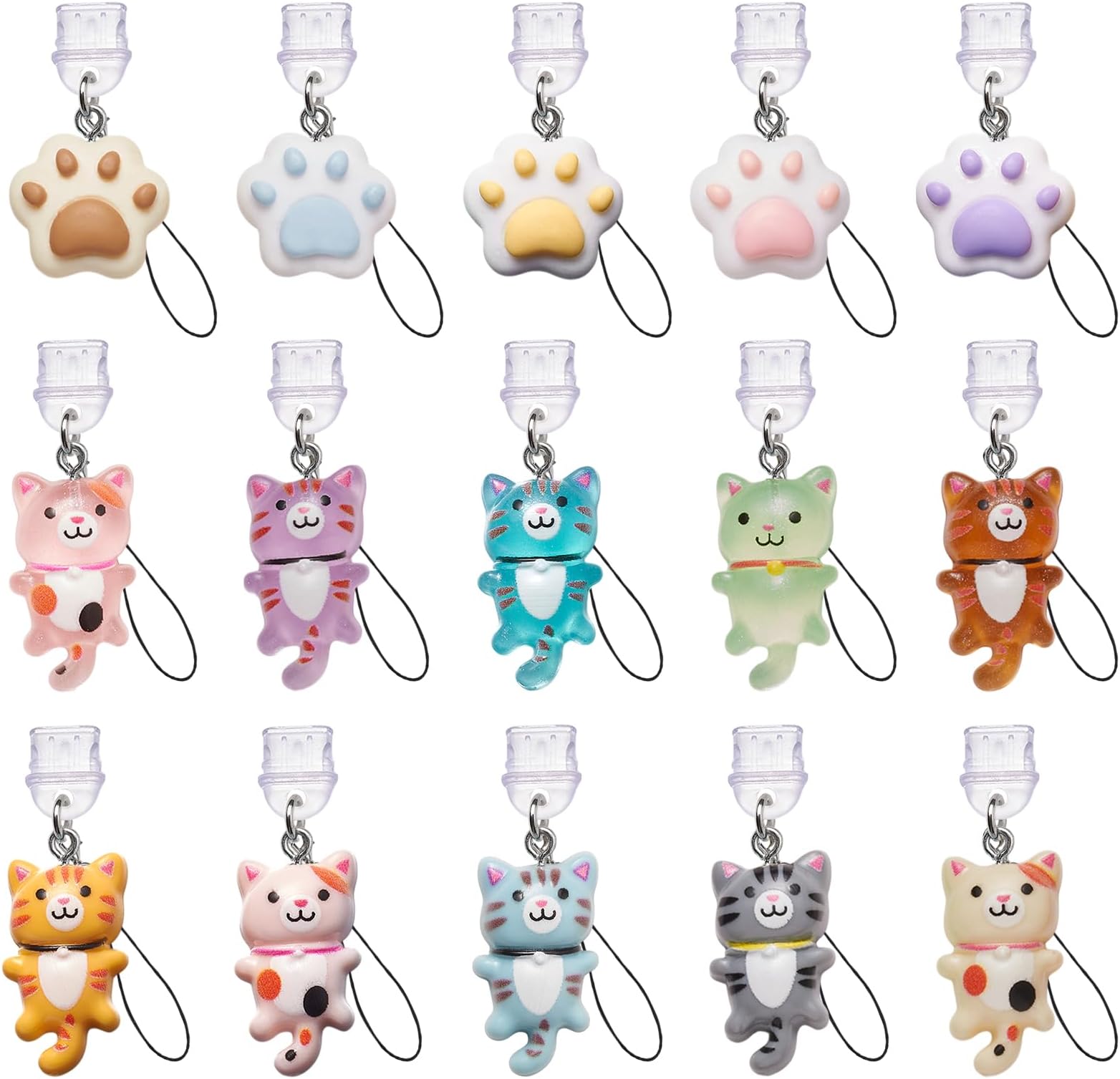 Dust Plug Charm Type C USB C Dust Plug with Alloy Aesthetics Pendant Cute Charging Port Protector Phone Charm Accessories for Most Type-C Cell Phones