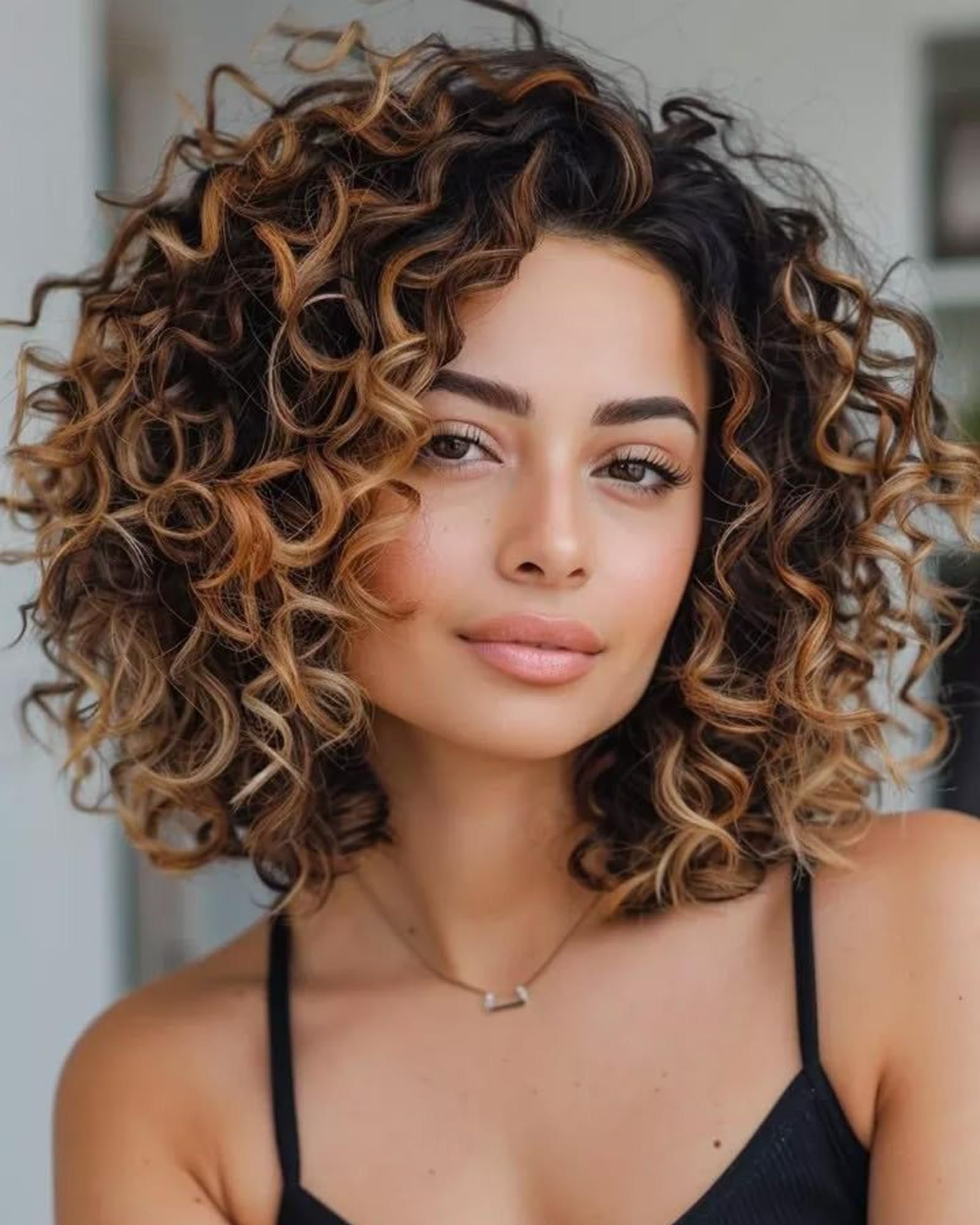 Ocean Wave Crochet Hair 9 Inch Brown Blonde Ombre Curly Braiding Ocean Wave Hair 7 Packs T1 30 27 Deep Wave Short Wavy Crochet Braids Hair Extensions