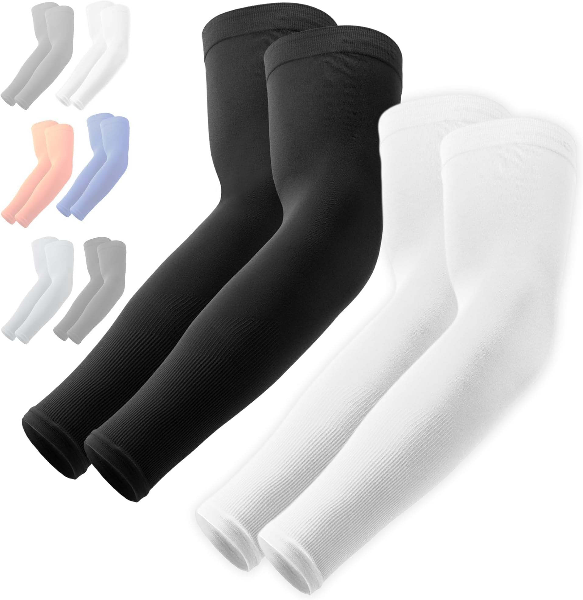 OutdoorEssentials UV Sun Protection Arm Sleeves - Compression Arm Sleeve, UV Arm Sleeves Men, Women - Golf Cooling Sleeves