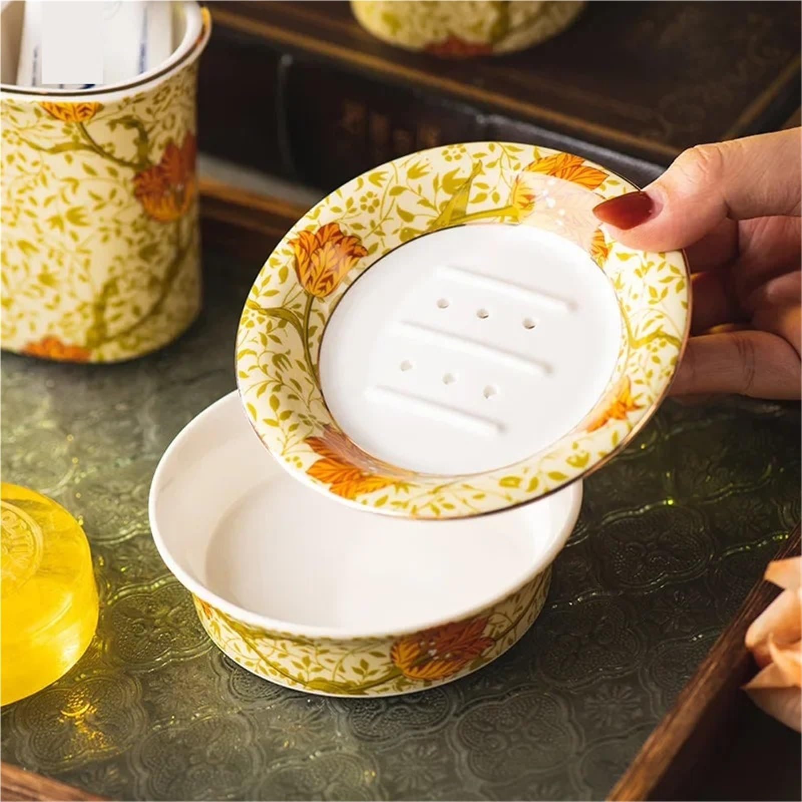 Jabonera Caja de jabón cerámica