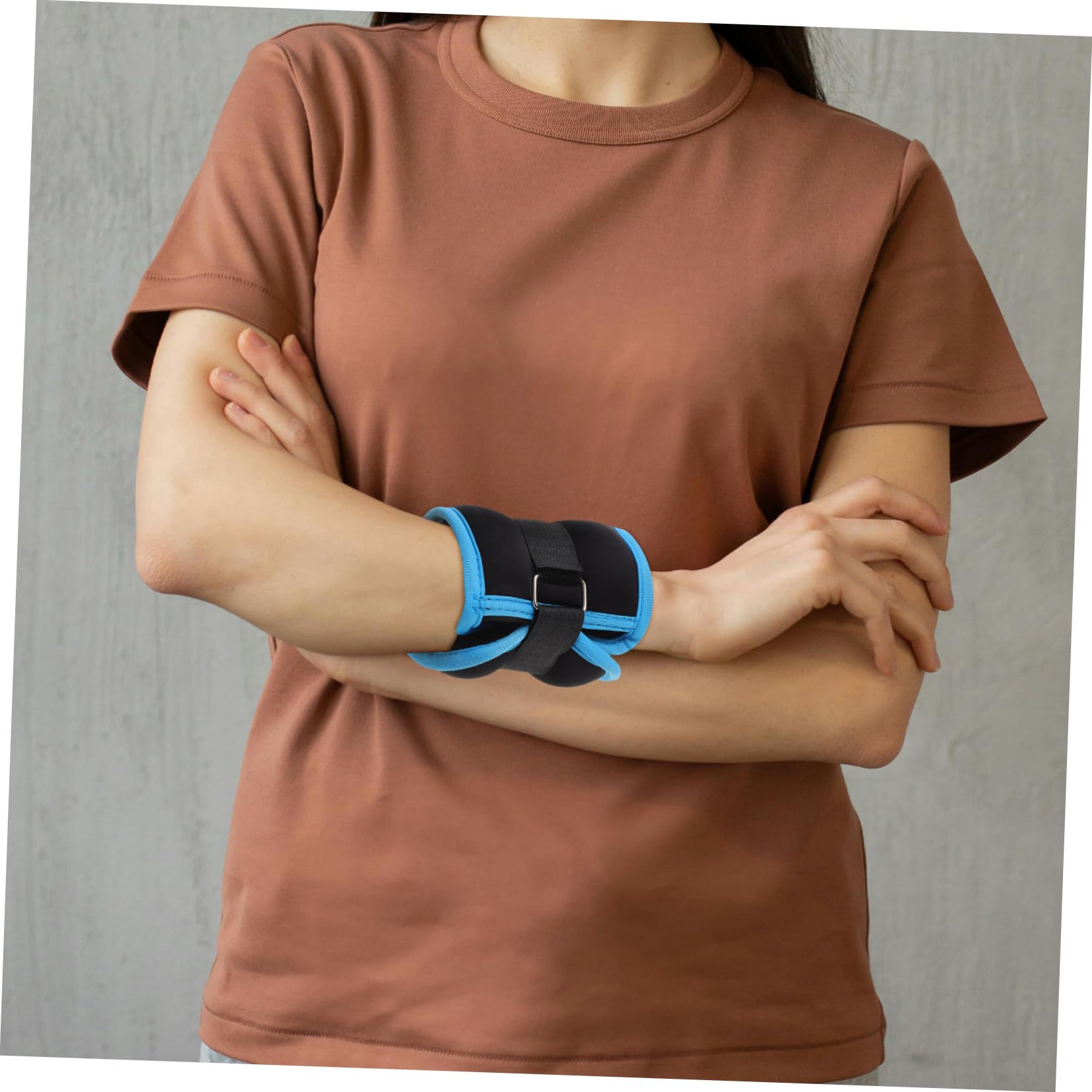 Pesetti Polsi Pesi per Caviglie Regolabili da 0,5kg in Neoprene e Ferro, 2 Pezzi, per Jogging e Allenamento a Casa