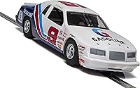 Vista 3 de Scalextric Ford Thunderbird Stock Car 1:32 Slot Race Car C4035, White, Red & Blue