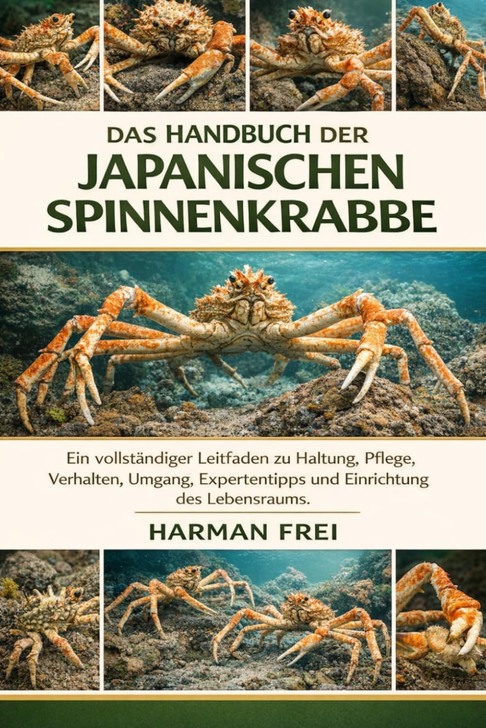 DAS HANDBUCH DER JAPANISCHEN SPINNENKRABBE: Ein vollständiger Leitfaden zu Haltung, Pflege, Verhalten, Umgang, Expertentipps und Einrichtung des Lebensraums