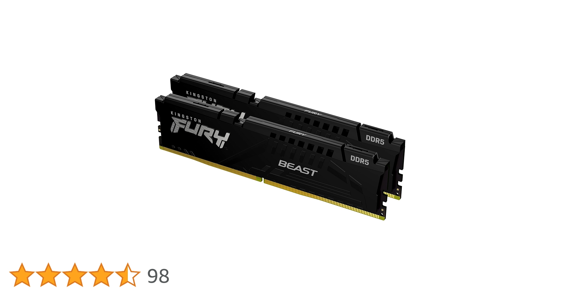 Kingston - Kingston製　KF552C40BWAK2-64　DDR5 PC5-41600 32GB 2枚組 Kingston KF552C40BBA-32 32GB FURY Beast PC5-41600 DDR5 SDRAM