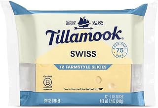 Tillamook, Swiss Cheese Slices, 12 oz