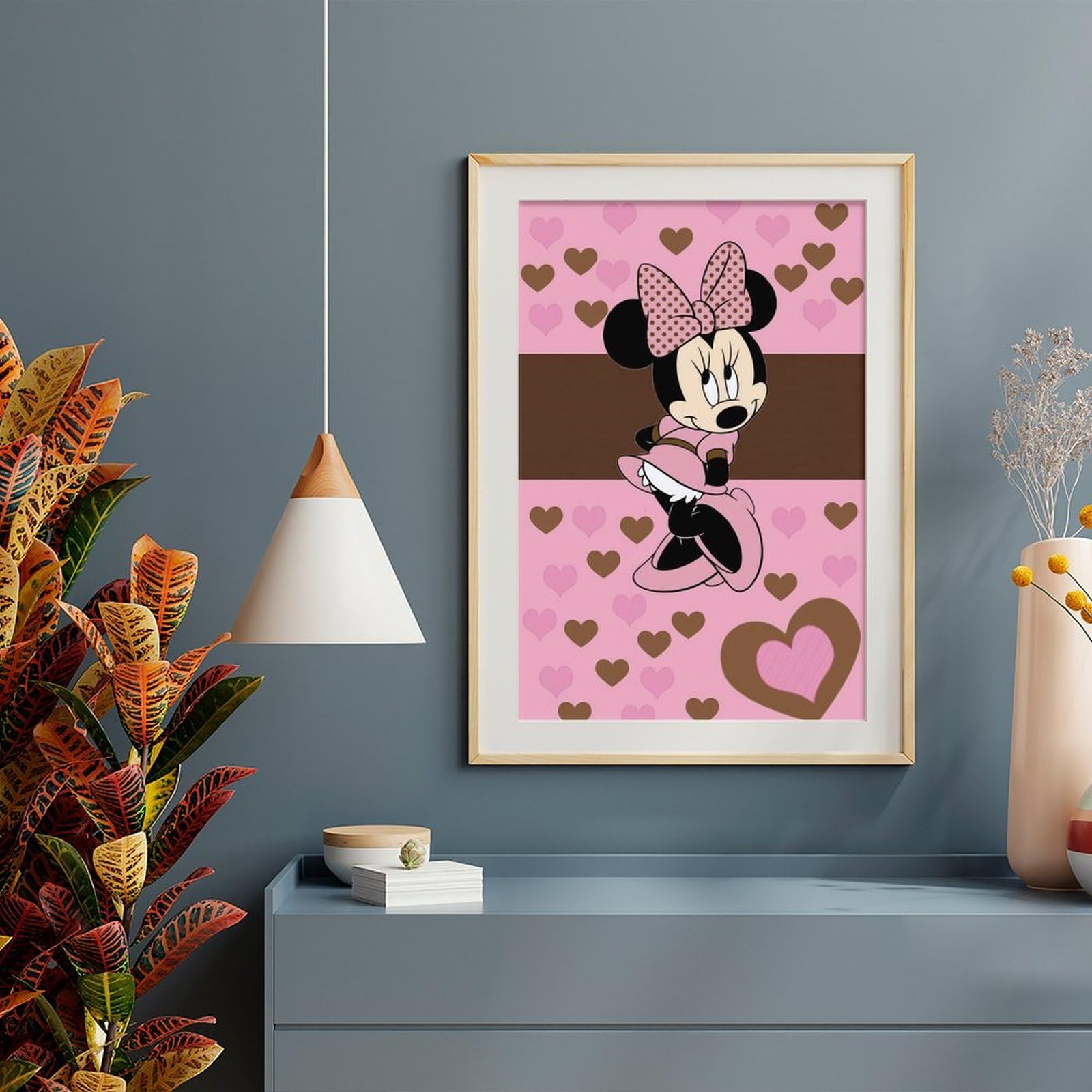 Amazon.co.jp: ミニーマウス ポスター 絵画 インテリア 壁紙用 壁紙