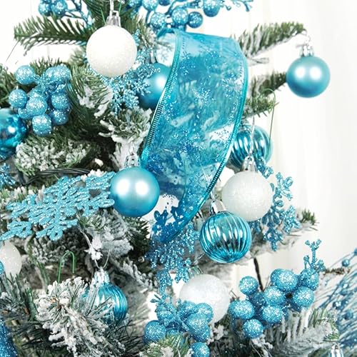 Miniatura 38 de XmasExp Juego de 24 mini esferas de Navidad inastillables para bolas de árbol de Navidad de 1.181 in/1.18 pulgadas (oro rosa)