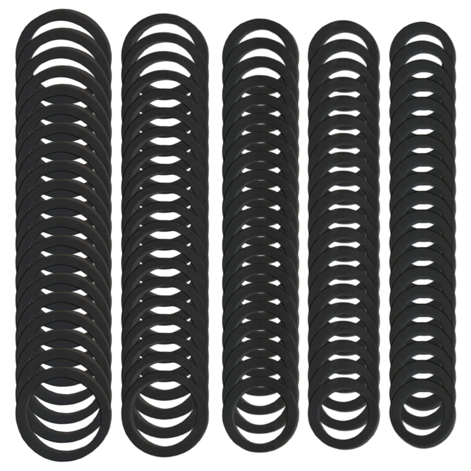 Bulk Set di 100 anelli elastici in gomma resilienti per riparazione radio vintage, dimensioni interne 9-13 mm, funzione liscia, registratore a nastro in gomma
