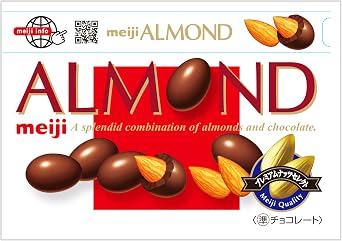 Meiji Almond Chocolate, 2.8 oz 79 g x 10 pcs.  + Meiji Milk Chocolate Box, 4.2 oz 120 g x 6