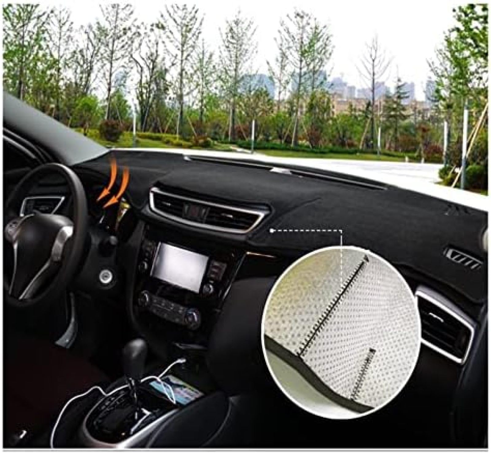 Copricruscotto per Auto Evita Il Tappetino Anti-UV per Tappetino per cruscotto Adatto per Nissan Adatto per Qashqai Adatto per J11 2014-2019 2020 2021 2022