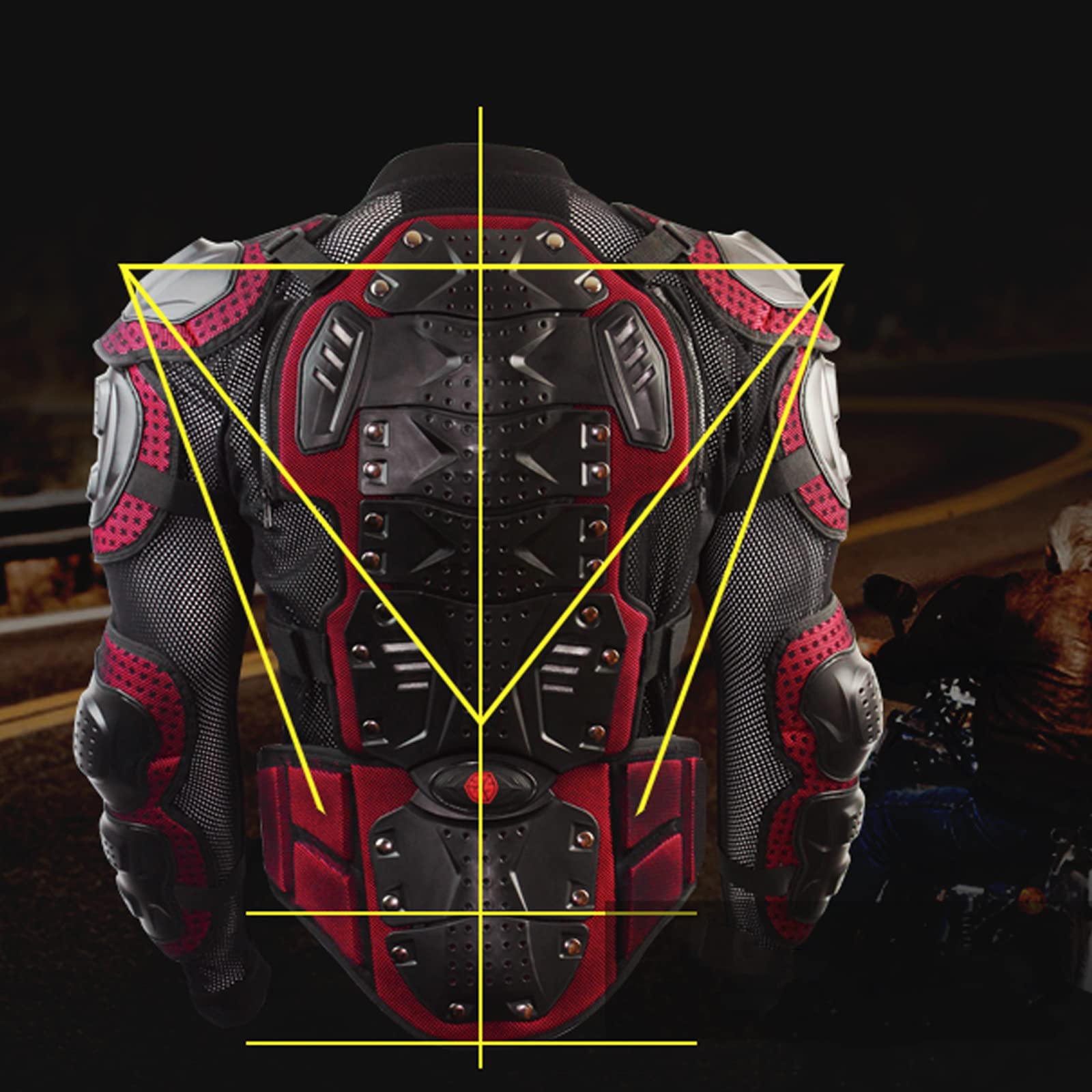 Amazon.co.jp: オートバイの全身鎧サイクリング保護具サポート