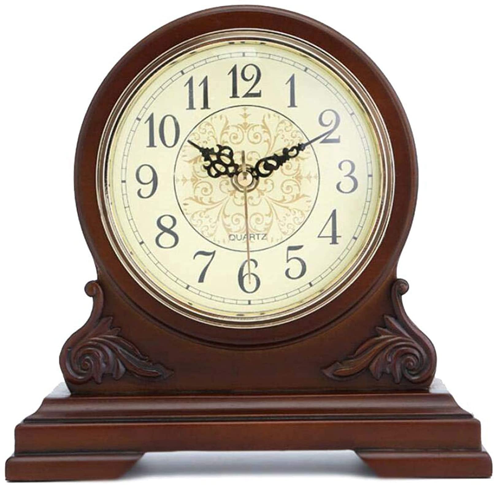 Mantel Clocks Vmarketingsite , Battery Operated, Silent Wood Table Clock  With Westminster Chimes Mantel Clocks For Living Room