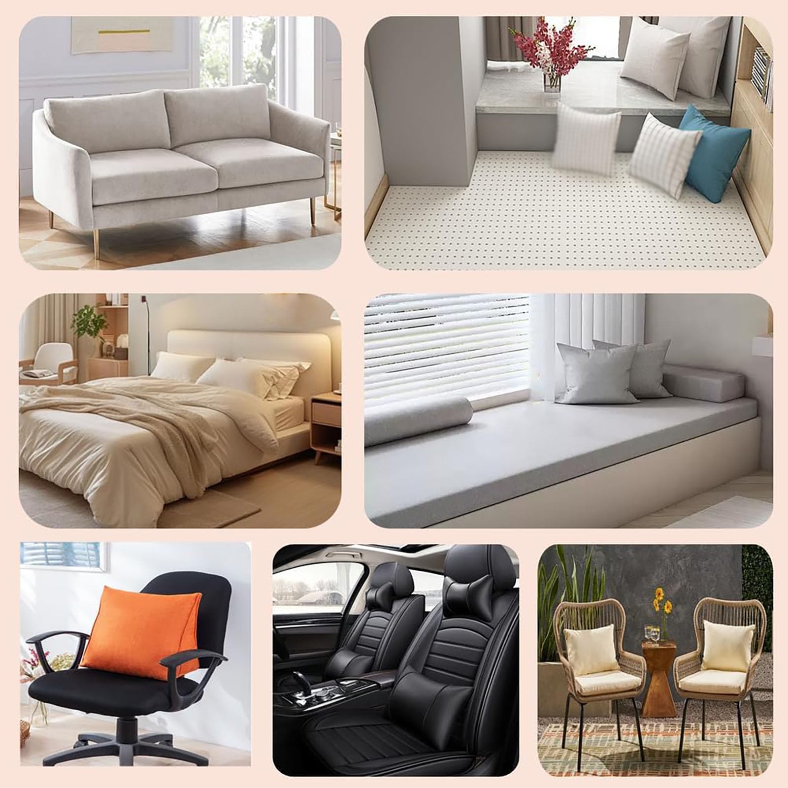 Cojín ergonómico triangular para la espalda, 40/47/60 cm, para cama/sofá, funda extraíble lavable, bolsillo lateral, almohada de lectura, soporte lumbar, 40 x 35 x 17 cm