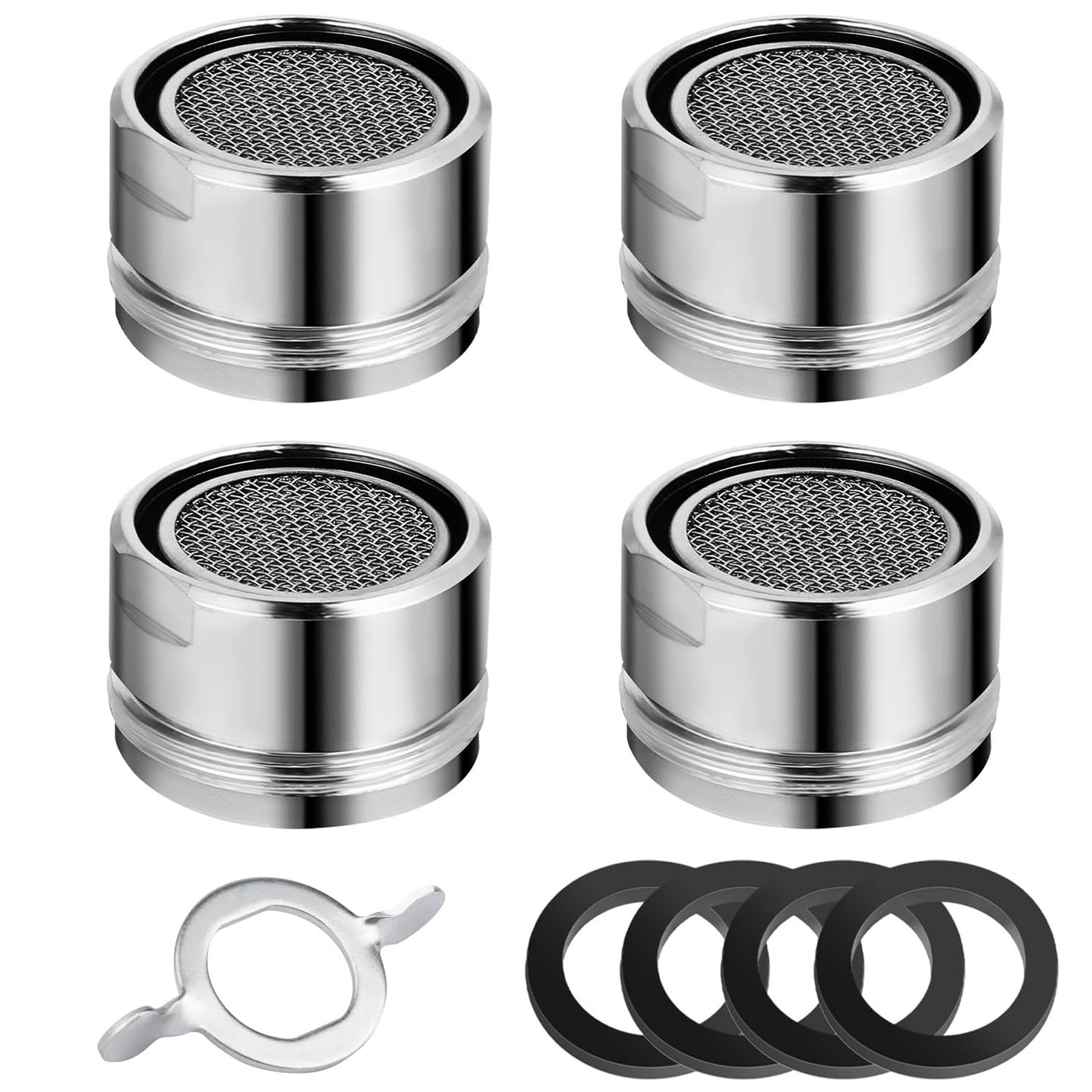 Aeratori Rompigetto M24 Per Rubinetti - Set Da 6 Con Guarnizioni, Acciaio Inox - Foto 10