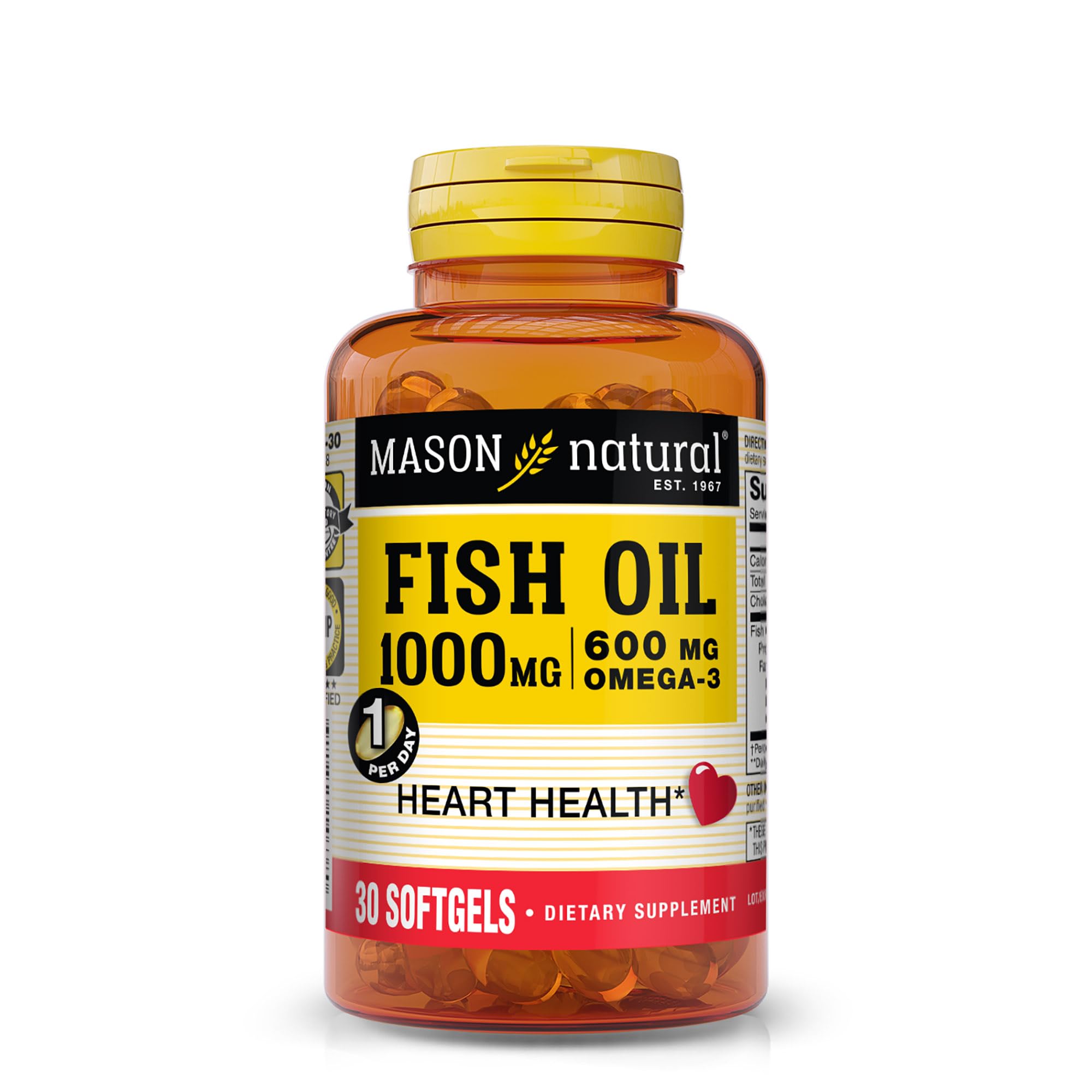FISH OIL 1000MG SUPER OMEGA-3, 30-Count Softgels