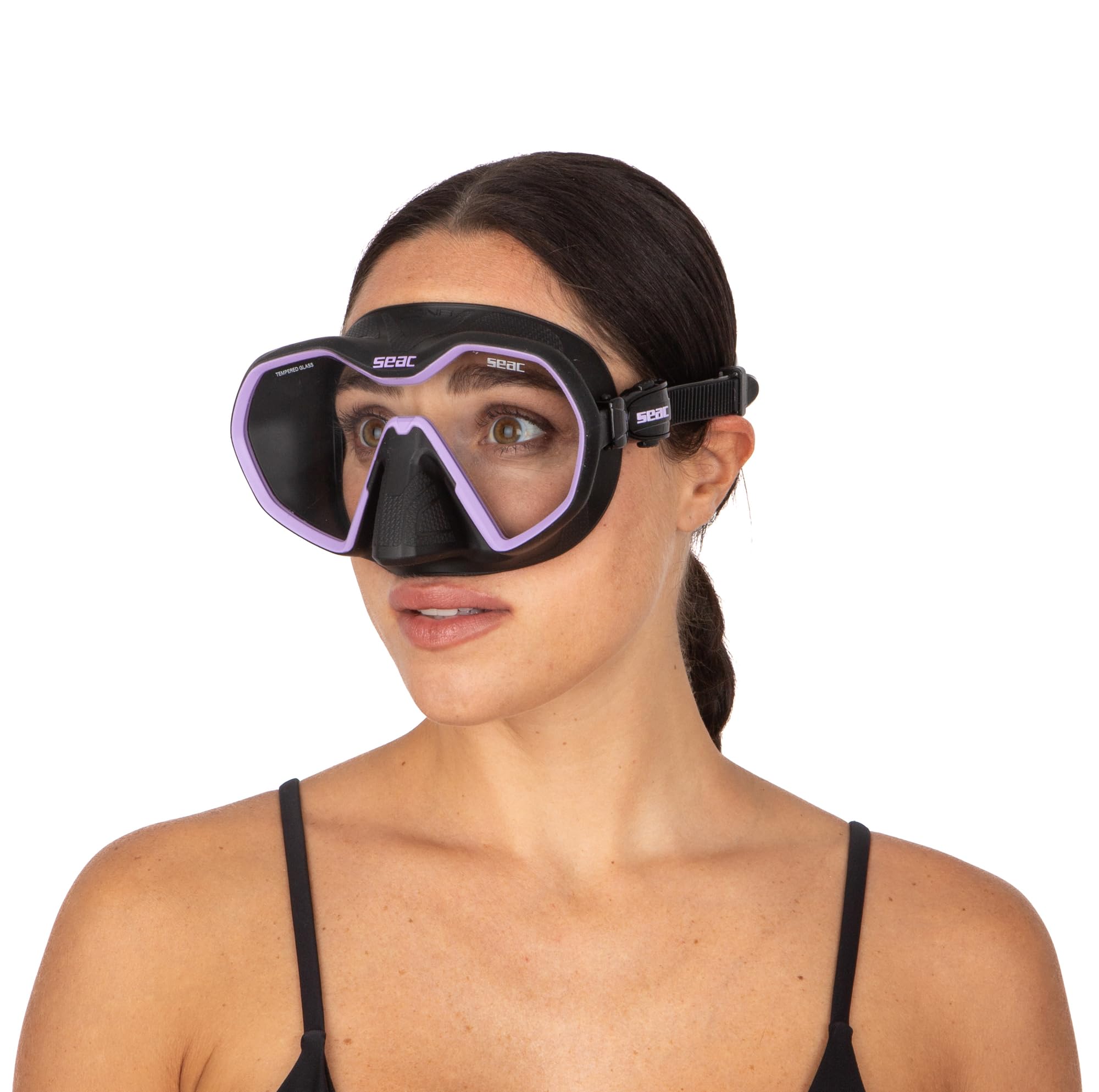 SEAC Icona, máscara monocristal sin Marco 100% Made in Italy para Buceo