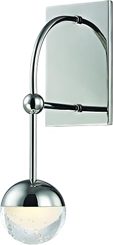 Hudson Valley Lighting Aplique de pared LED 1221-PN, níquel pulido