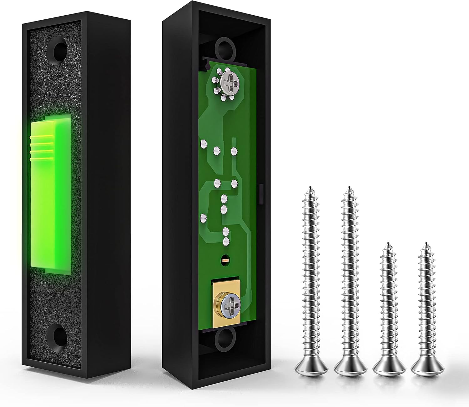 Buy Universal Garage Door Opener Wire Switch, Replacement Wired Lighted Garage Push Doorbell