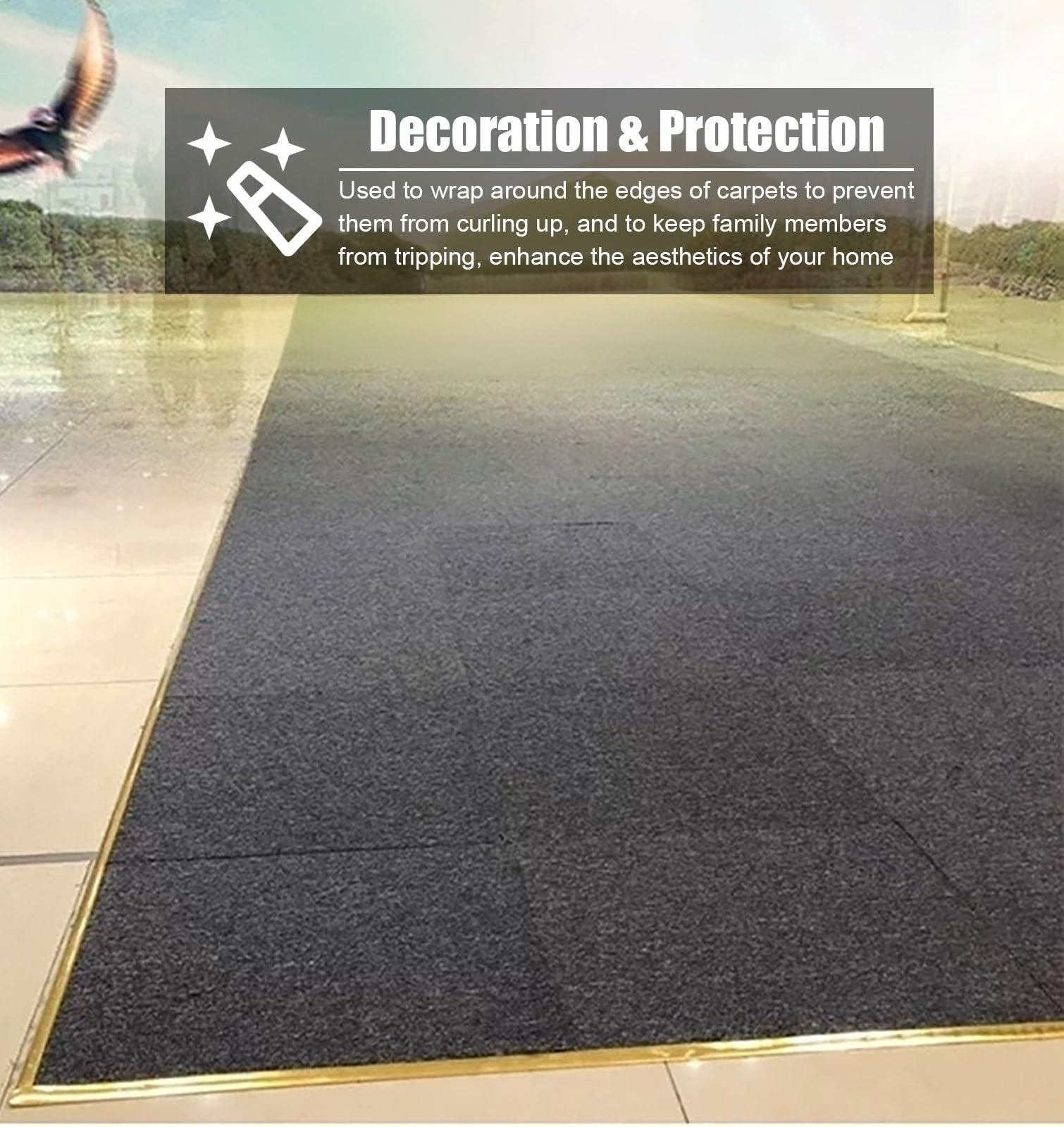 Perfil de Transición para Suelo Protector de Borde de Aleación de Aluminio