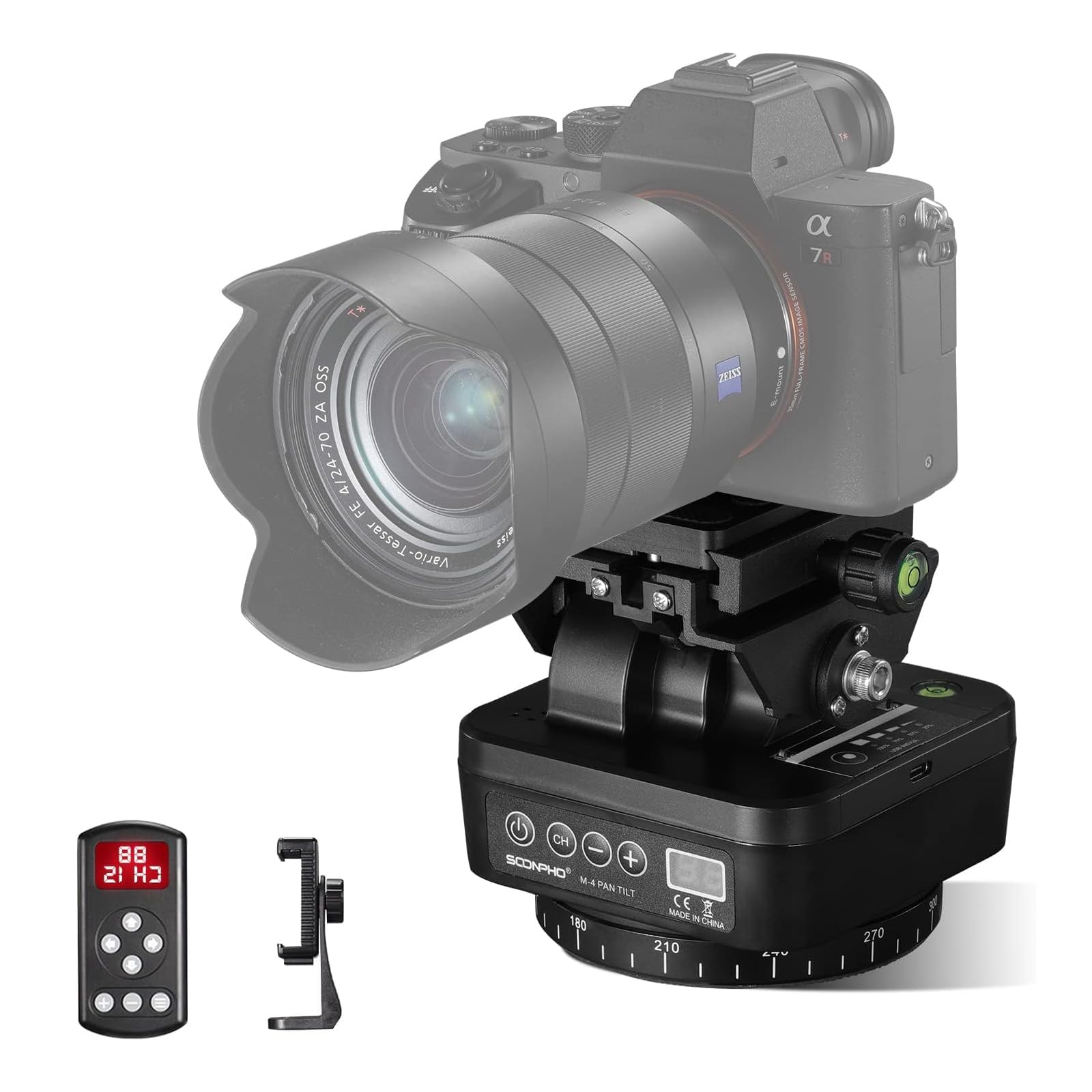 Amazon | SOONPHO M4 電動雲台 自動電動雲台 電動パンチルトヘッド