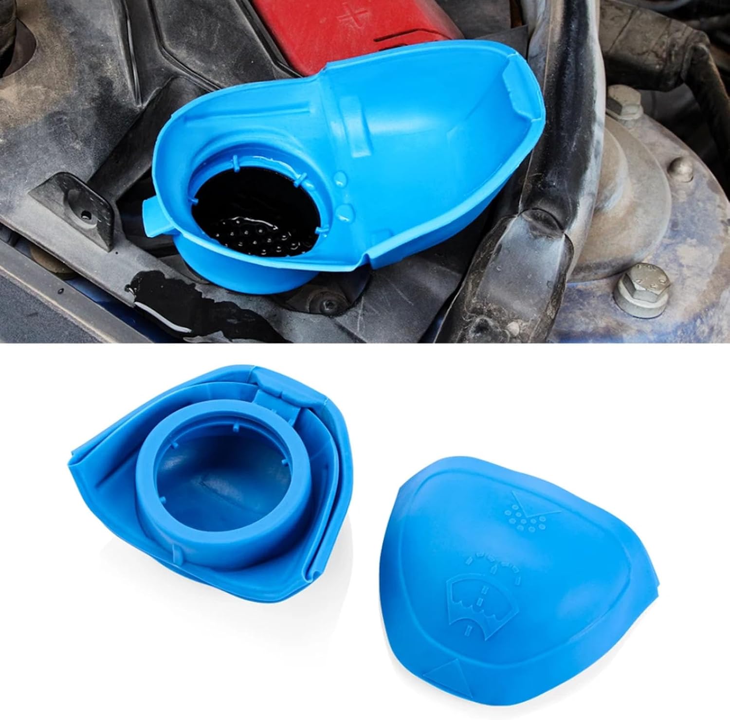 Windshield Washer Fluid Cap for Peugeot 2008/3008/4008/5008/308/408/508, Car Wiper Washer Fluid Reservoir Tank Cover