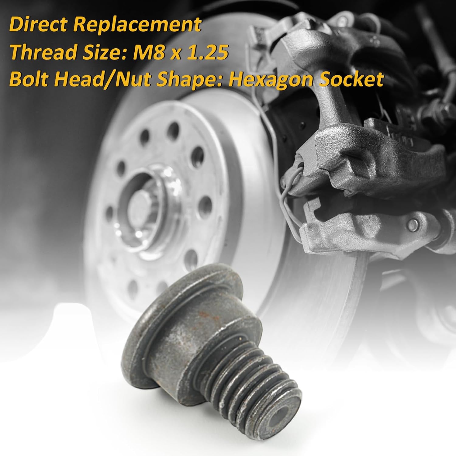 34211161806 4PCS Disc Brake Rotor Set Screws Fit for BMW 2000-2024 1 2 3 4 5 6 7 8 i3 i4 i8 iX M3 M4 M8 X1 X2 X3 X4 X5 X6 X7 XM Z4 & MINI 1.5T 2.0T 1.6T 1.2T 1.6L Replacement # 34111157343