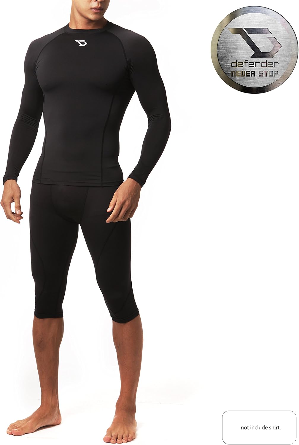 Defender New Men's Compression Baselayer Capri