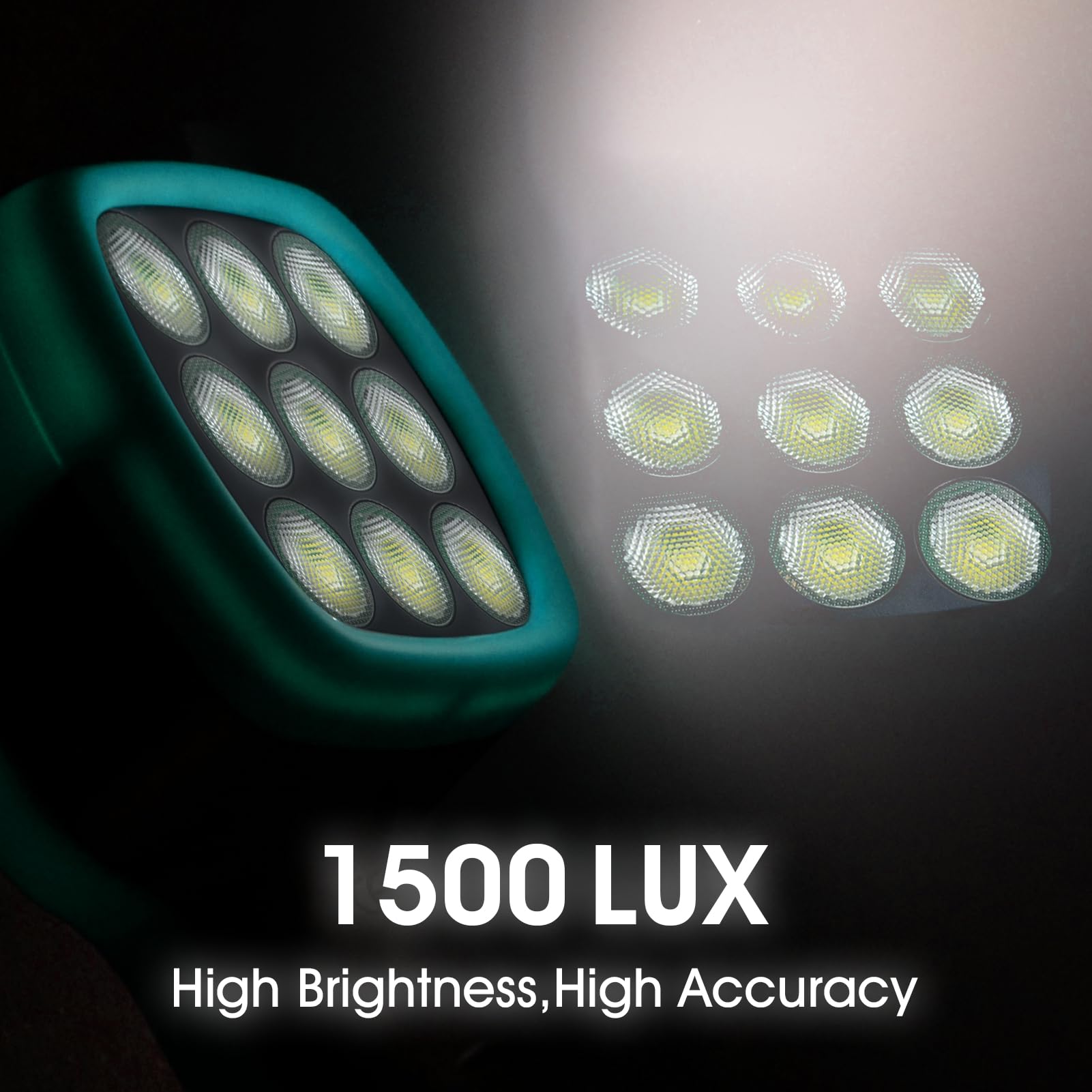 Stroboskop Digitales Drehzahlmesser Berührungslos, AIOMEST LED Strobe Tachometer 0,001% Präzision, 999.999 U/min/Hz, 1500 LUX Einstellbares Stroboskoplicht, Datenprotokollierung für Motor, Industrie