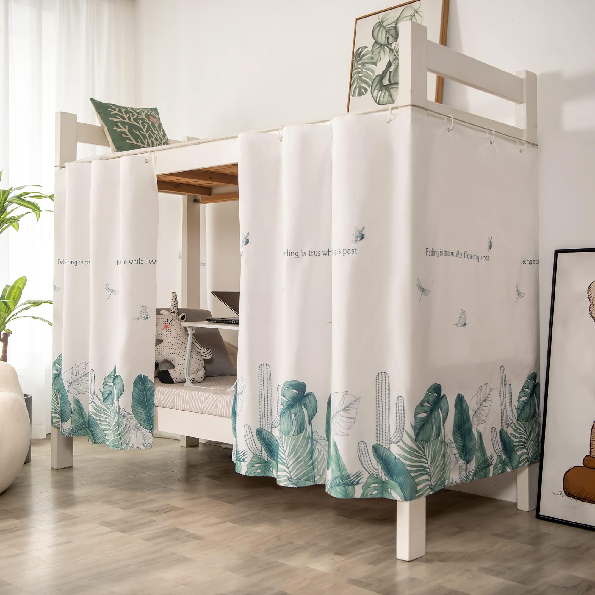 Teanea Bottom Bunk Bed Curtains Privacy Cloth Underbed