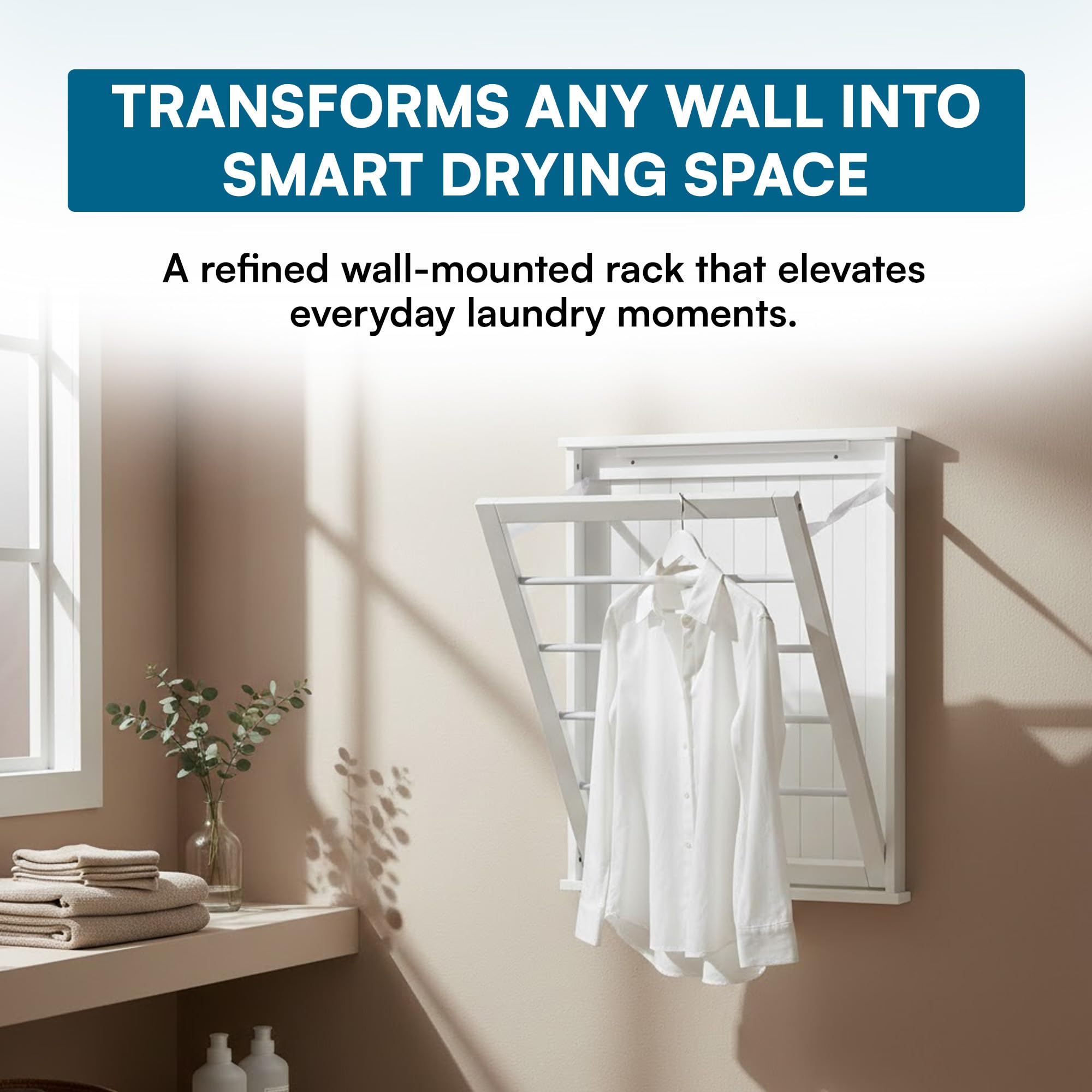 Amazon.com: Honey-Can-Do White Folding Over-the-Door Wall-Mount