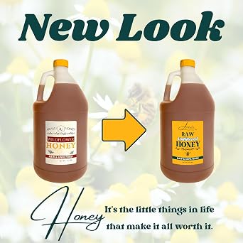Raw Honey 1 Gallon - 12 Pounds - Bulk Honey
