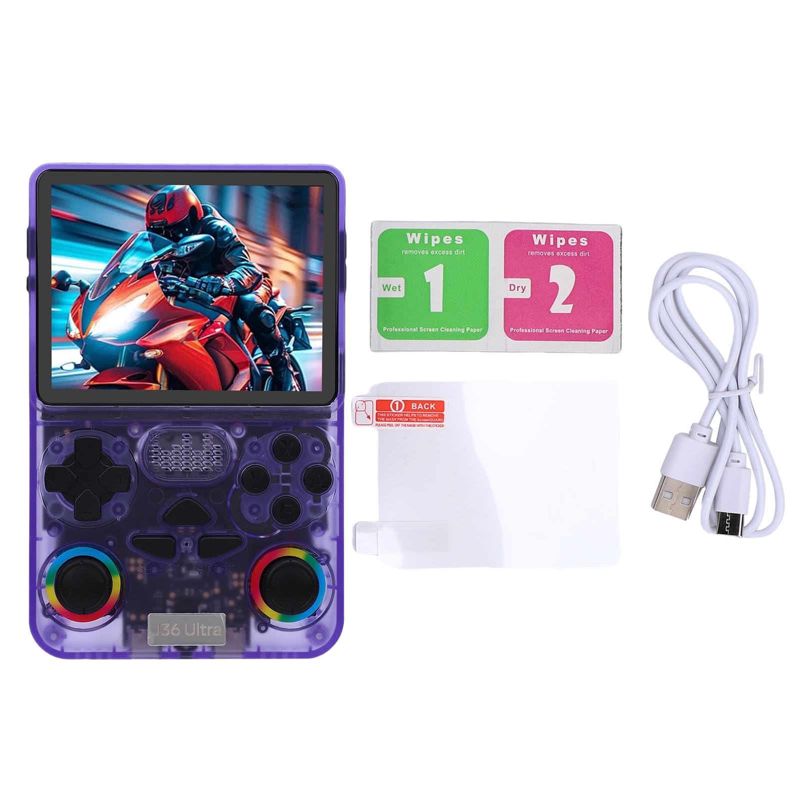 Cryfokt Handheld-Spielekonsole mit Großer Speicherkapazität und Kompaktem Design für das Spielen Unterwegs