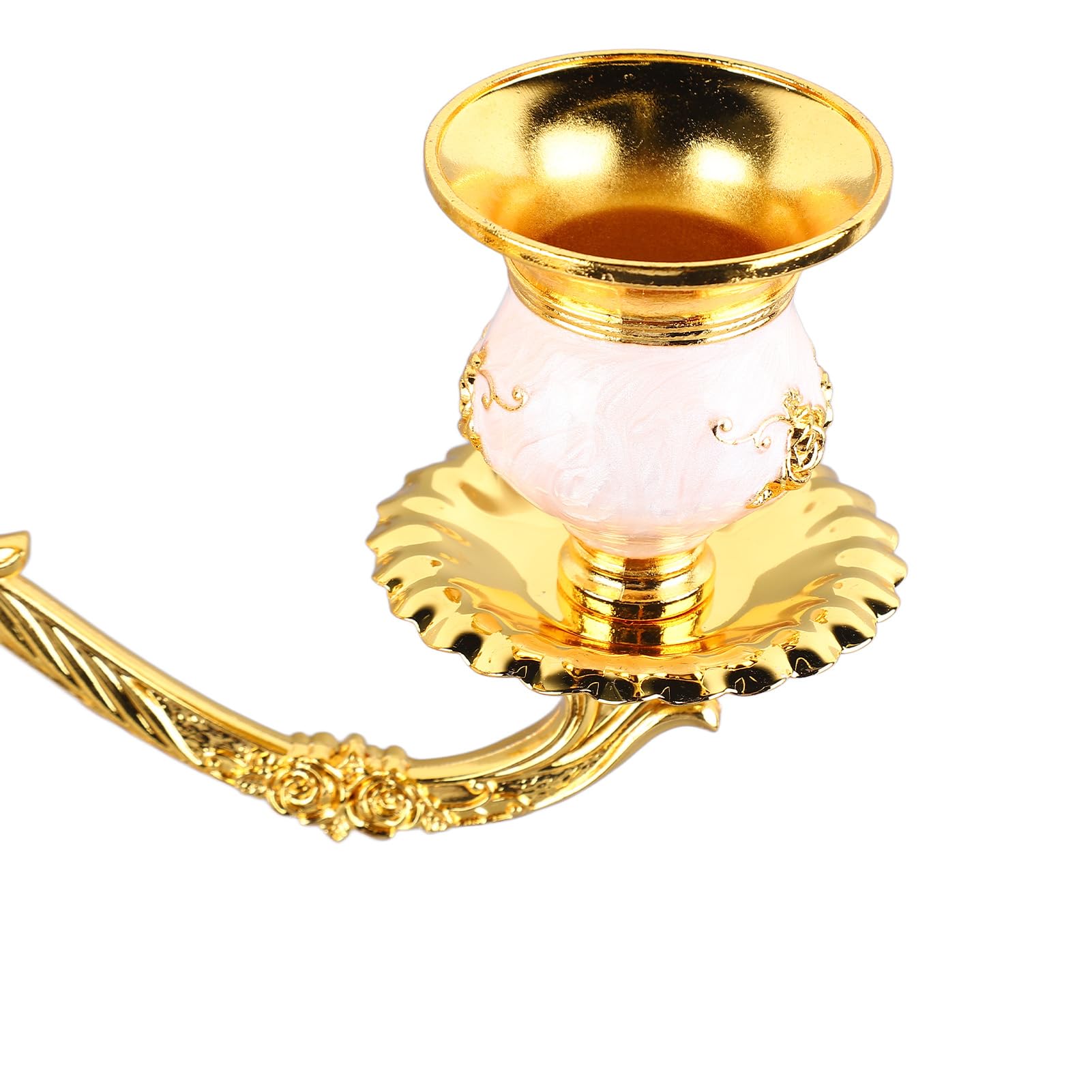 Rengue Metallkandelaber mit 3 Armen, Vintage-Kerzenhalter aus (Fünf Köpfe