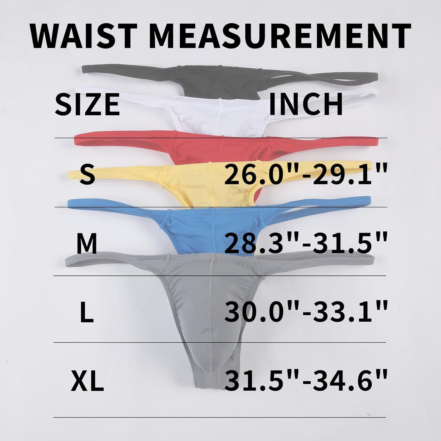 Men's Thong Bikini Underwear, Men's Sexy G-String T-Back Underwear Low Rise - Image 5