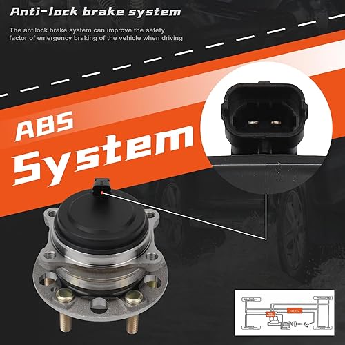 Miniatura 3 de DRIVESTAR 512646 - Cojinetes de rueda trasera y conjunto de cubo del lado del conductor o del pasajero para Kia Sorento 2016 2017 2018 2019 2020,