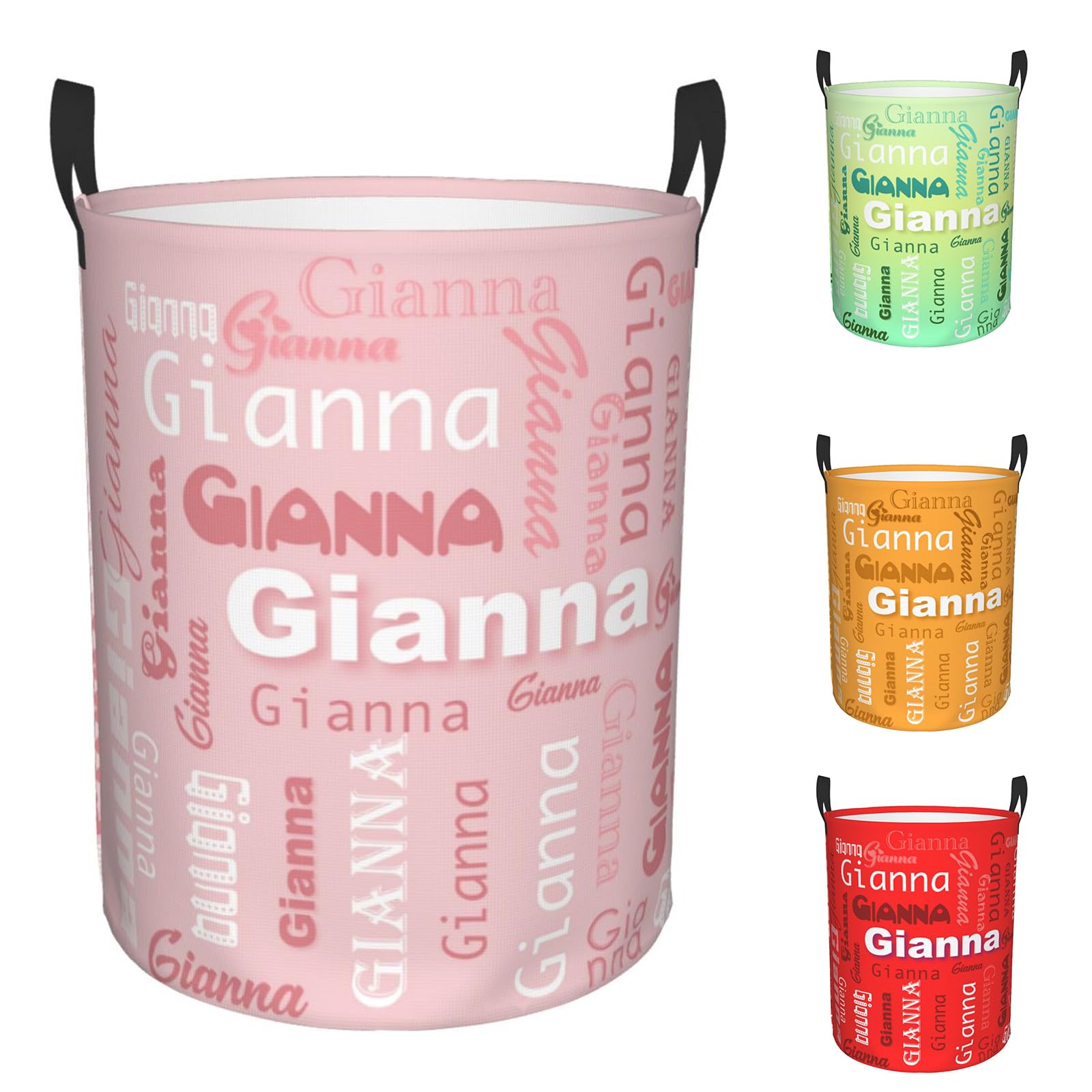 Personalized Laundry Hamper With Custom Name – Oxford Cloth, Foldable, Two Sizes, For Bedroom Or Bathroom - View #10