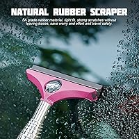 Vista 4 de Limpiador telescópico de espejo retrovisor para automóvil, con bandera estadounidense, herramienta de limpieza de niebla de vidrio con mango