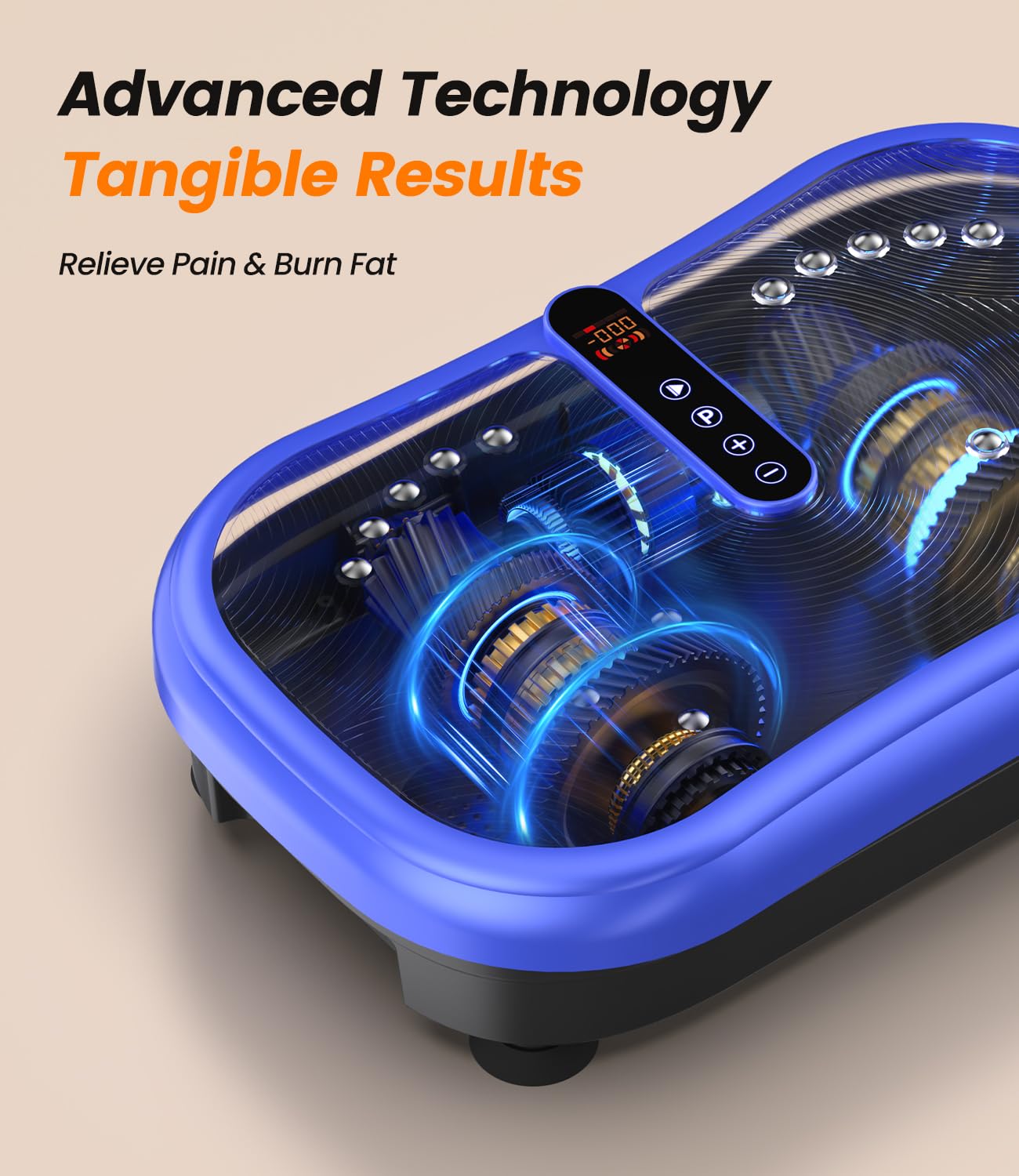 Plateforme Vibrante 200W, 120 Niveaux, Télécommande, Portée 120 kg - Plaque Vibrante Fitness pour Perte de Poids, Raffermissement Musculaire et Récupération - Idéal pour Maison