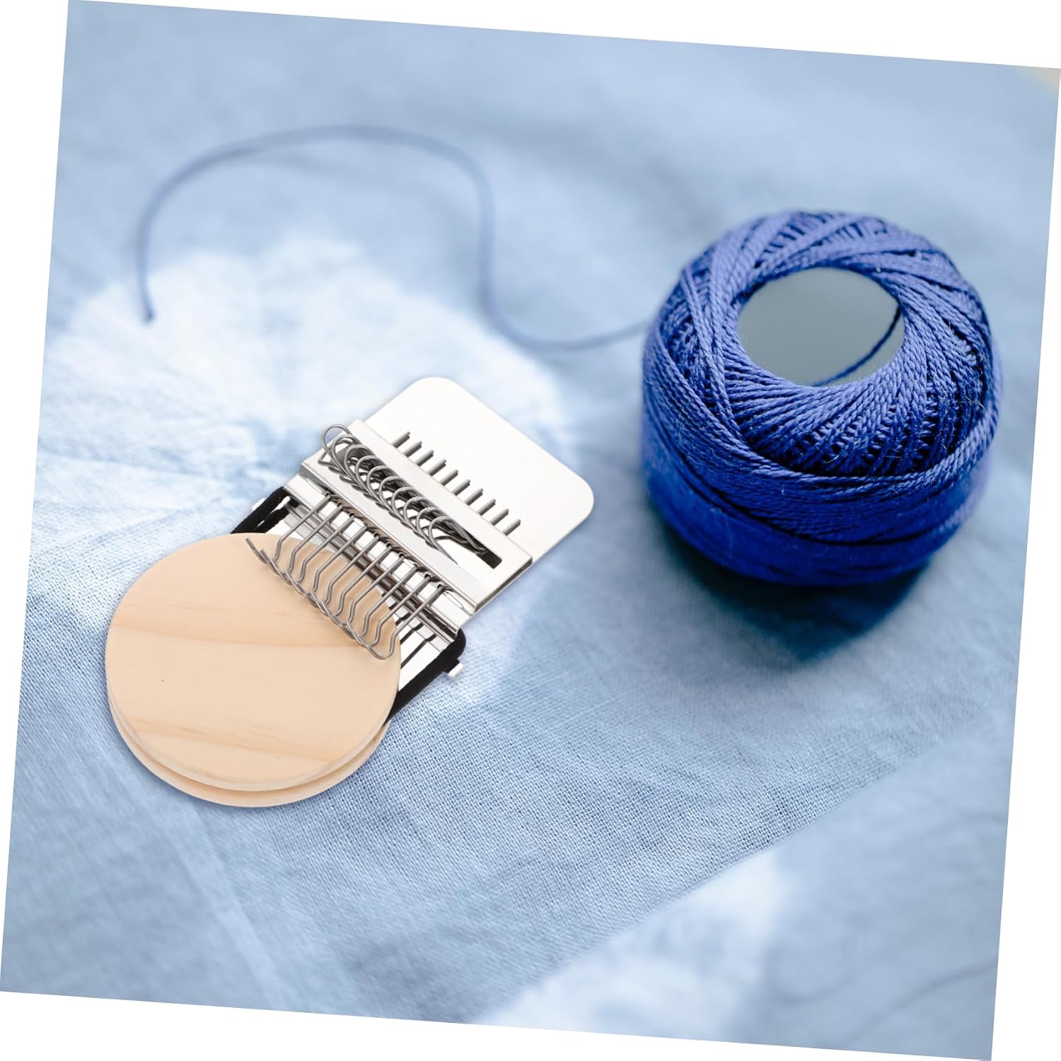 Gogogmee Mini Weaving Loom Kit for DIY Hand Knitting Compact Weaving Tool for Clothes Mending for Hobbyists for Home Projects