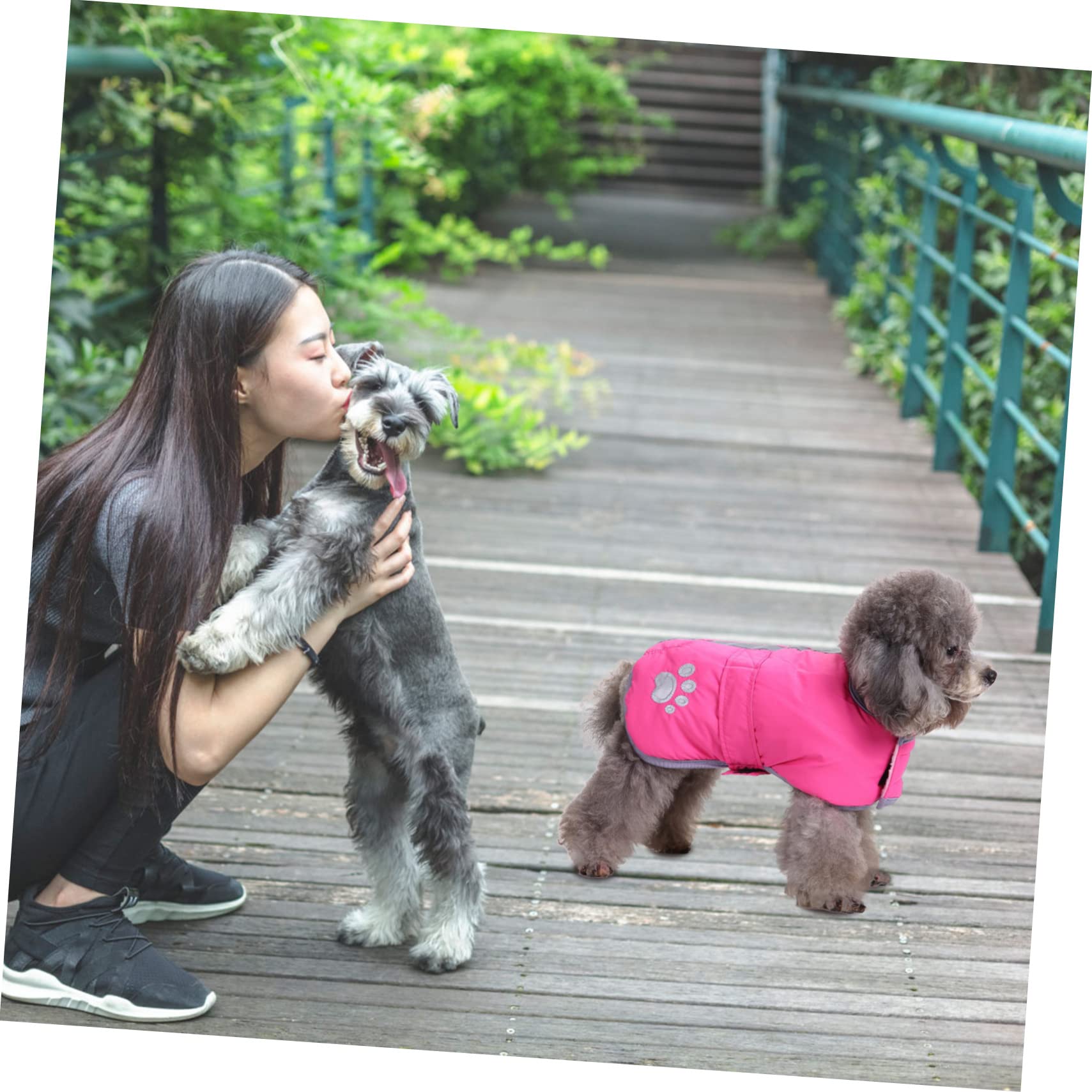 Kisangel 3 Stücke Bis Große Hunde Mäntel Hund Jacke Reversible Fleece Reflektierende Wärme