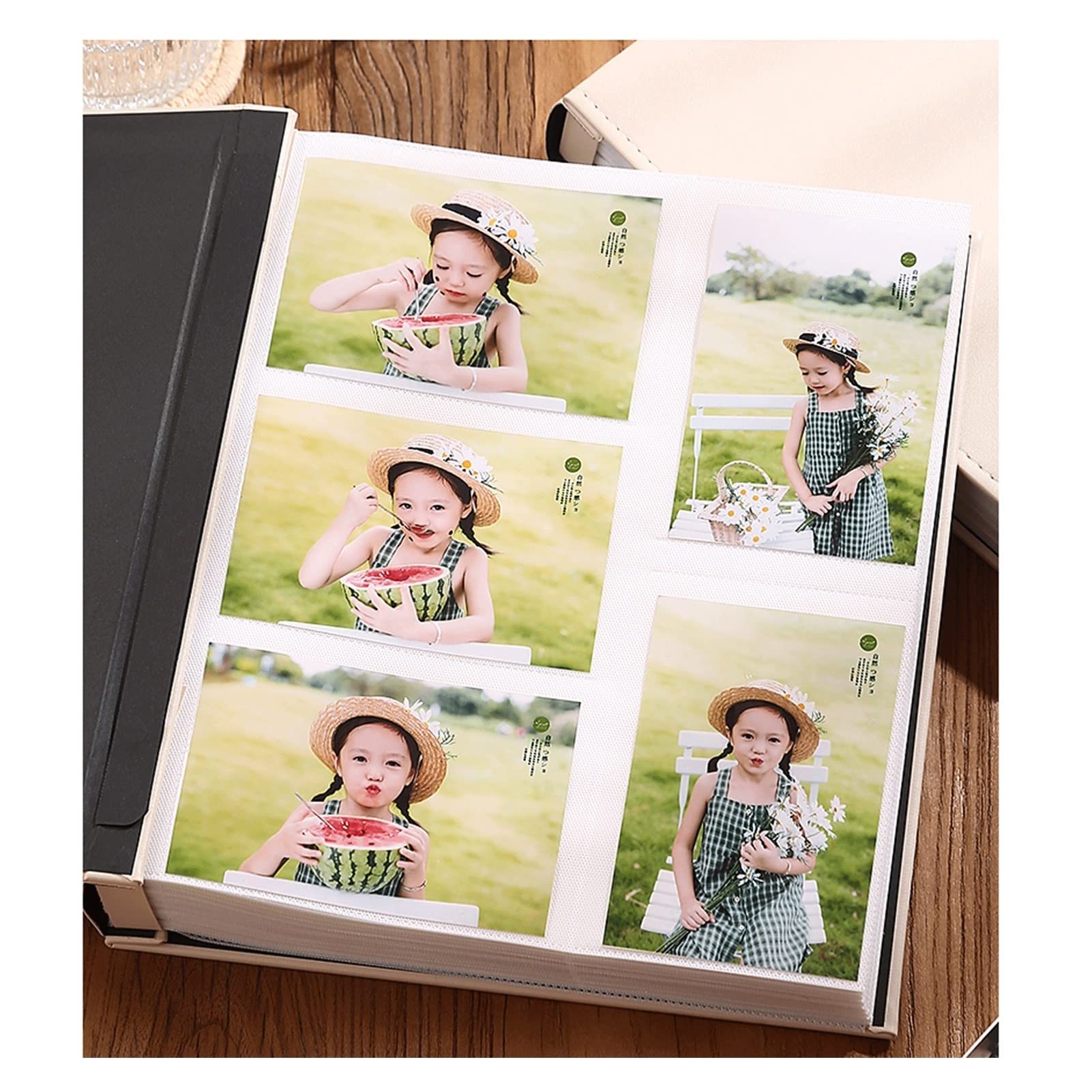 Cuaderno de viaje de aniversario, 1000 álbumes de fotos, álbum de recuerdos, edición familiar, libro de almacenamiento de tarjetas postales intersticiales de gran capacidad para parejas, álbum de