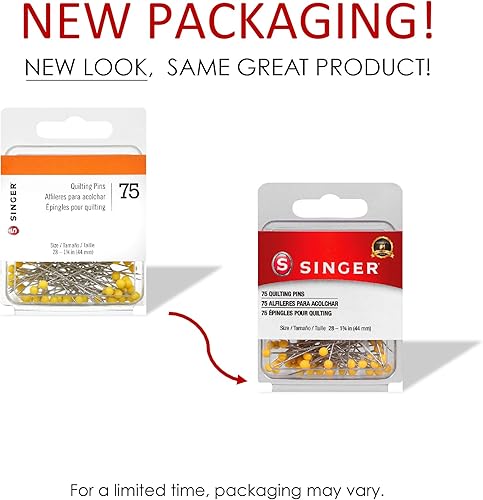 Miniatura 6 de SINGER 00351 - Pines de acolchado con cabeza de bola, 75 unidades,