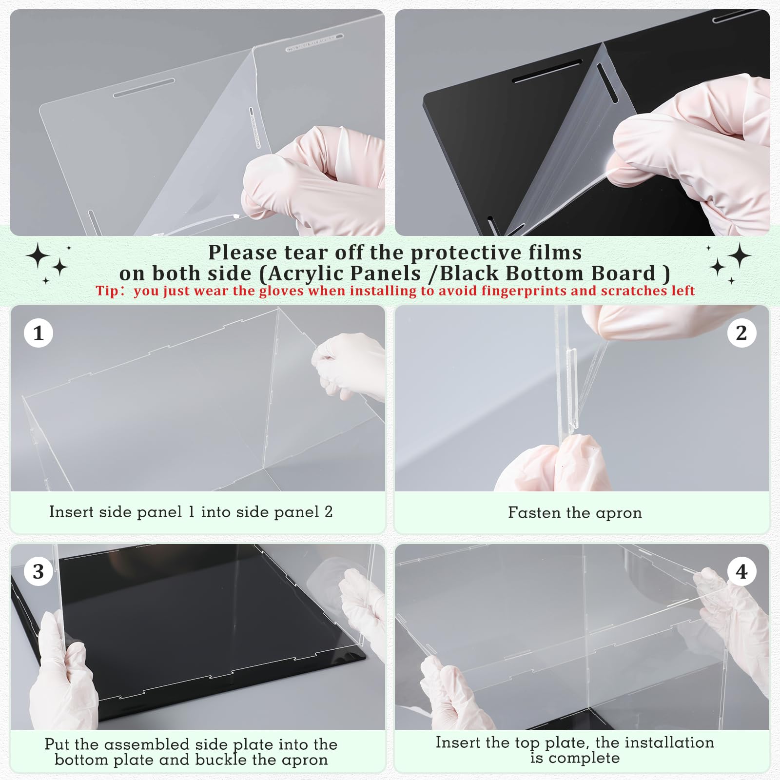 Vitrina acrílica Transparente autoensamblable, a Prueba de Polvo, protección para Figuras coleccionables de Baloncesto (14 x 14 x 14 Pulgadas)