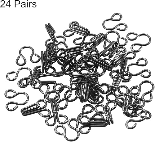 Miniatura 3 de uxcell Juego de ganchos de costura y cierre de ojos para ropa, pantalones, falda, vestido, brasier, costura, manualidades