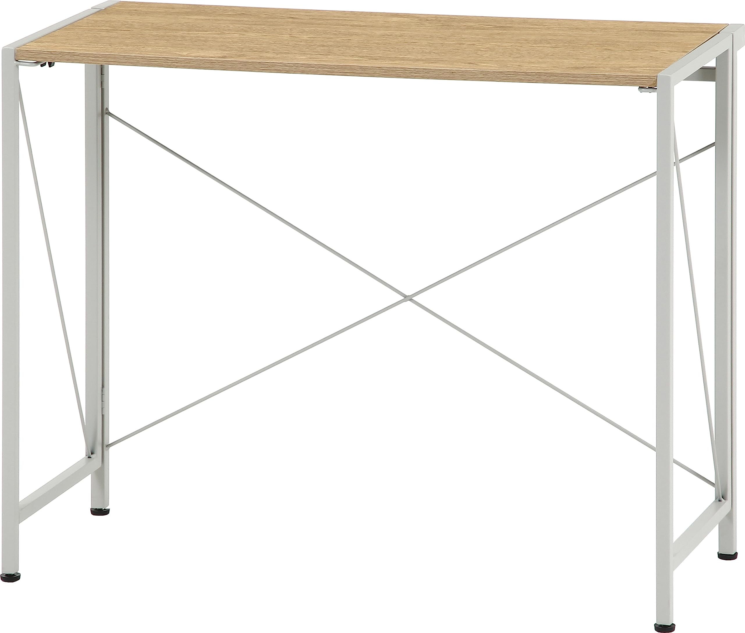 Amazon.co.jp: 不二貿易 折りたたみ デスク 机 幅90×奥行41×高さ72cm