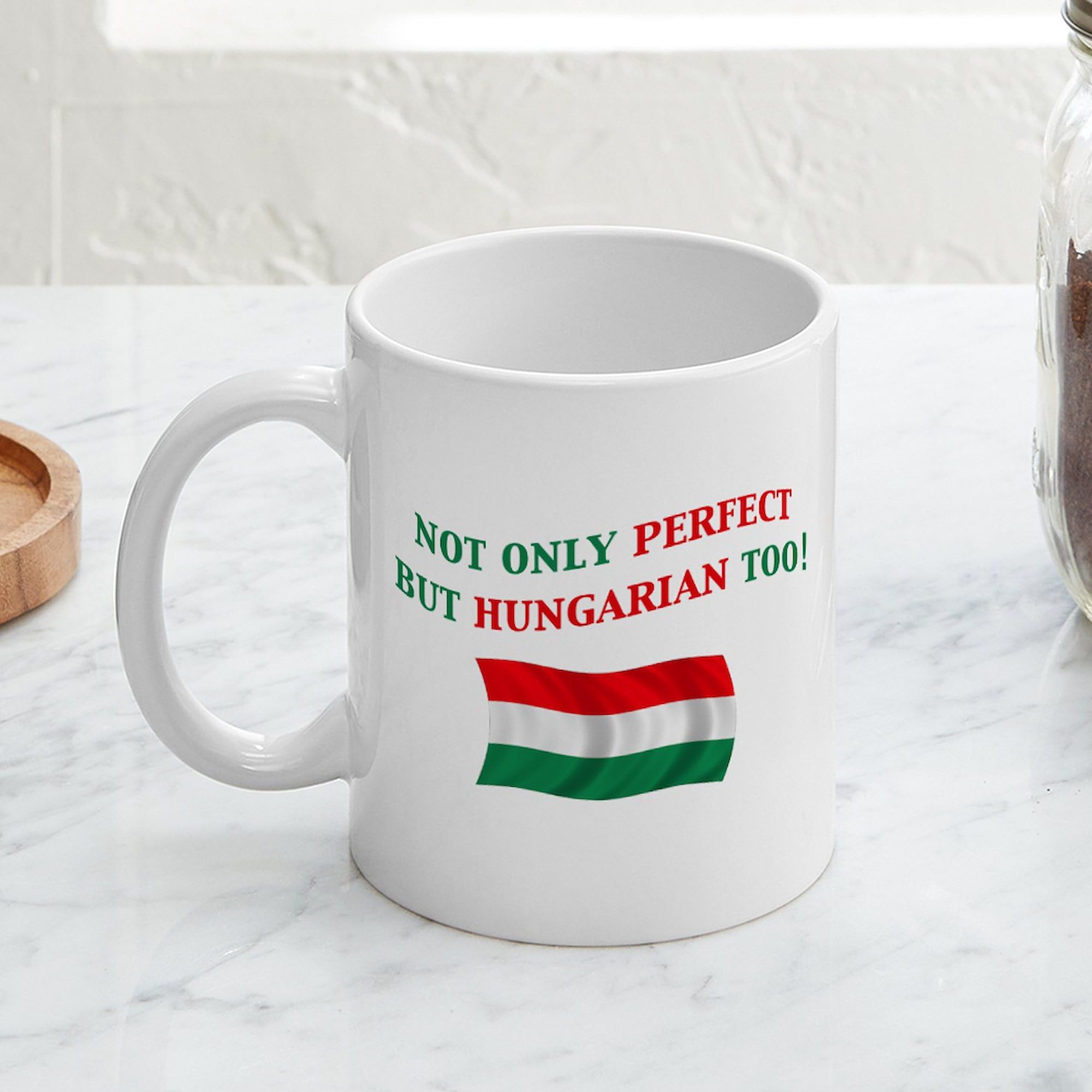 CafePress Hungary Themed Ceramic Coffee Mug - 11 Oz, Dishwasher & Microwave Safe