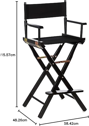 Miniatura 389 de Casual Home - Silla de director de 30 in, marco blanco, con lona color blanco, altura de barra