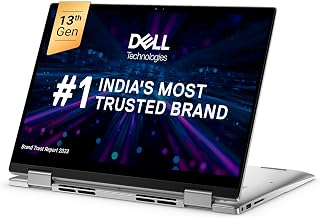 Dell Inspiron 7430 2in1 लैपटॉप, Intel Core i3-1315U प्रोसेसर, 8GB, 256Gb SSD, 14.0" (35.56cm) FHD+ टच डिस्प्ले, एक्टिव पेन, Win 11 + MSO'21, बैकलिट KB + FPR, सिल्वर, 1.58kg,